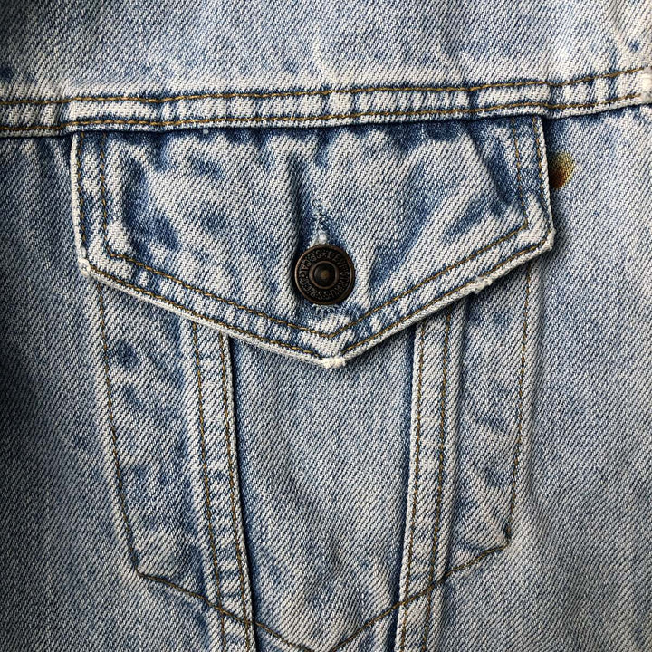 90'S Levi's 70503-0210 denim jacket, G-jacket, men's XL size, vintage cotton blue type Vintage Second Hand