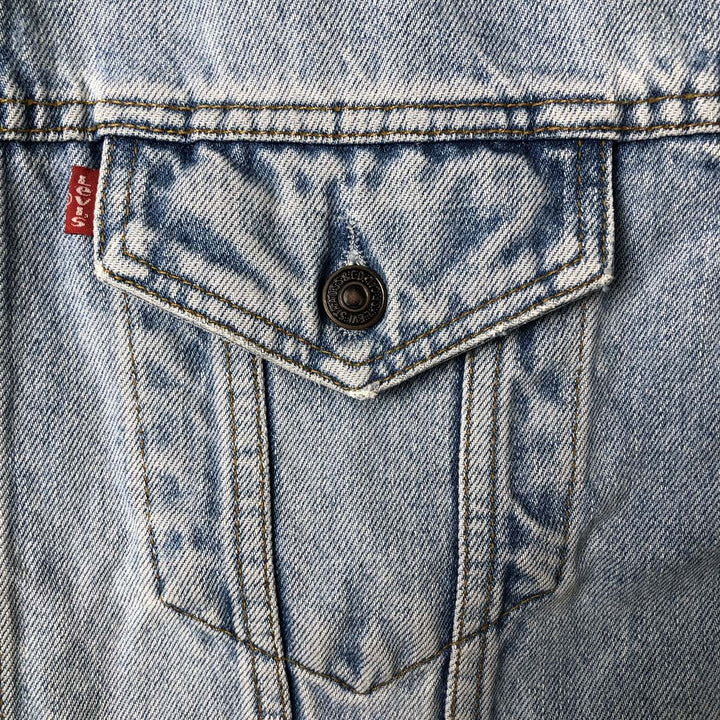 90'S Levi's 70503-0210 denim jacket, G-jacket, men's XL size, vintage cotton blue type Vintage Second Hand