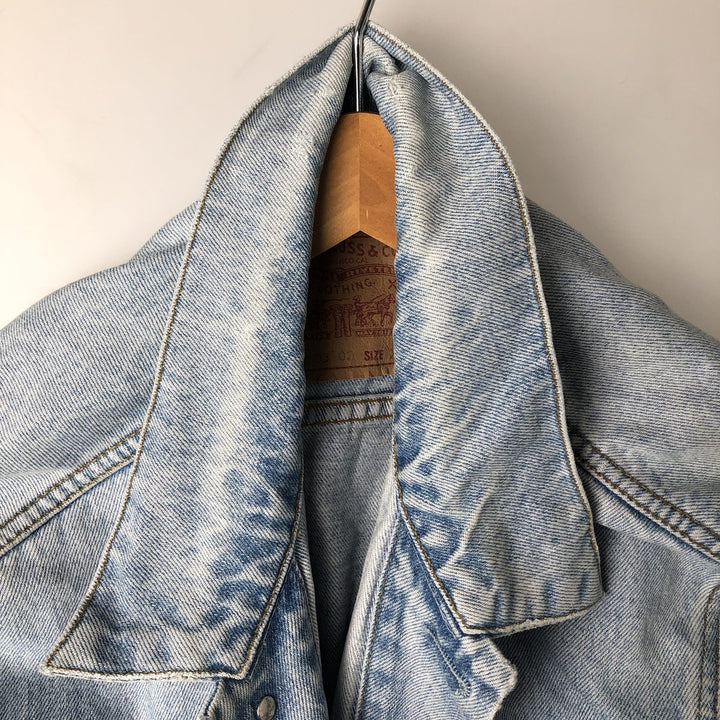 90'S Levi's 70503-0210 denim jacket, G-jacket, men's XL size, vintage cotton blue type Vintage Second Hand