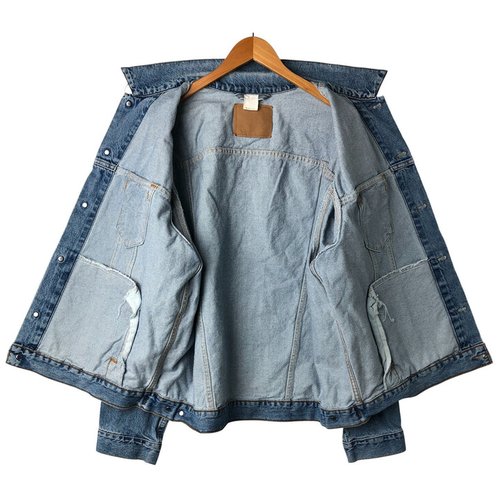 Levi's denim jacket, denim jacket, men's size XL unclear blue type Vintage Second Hand