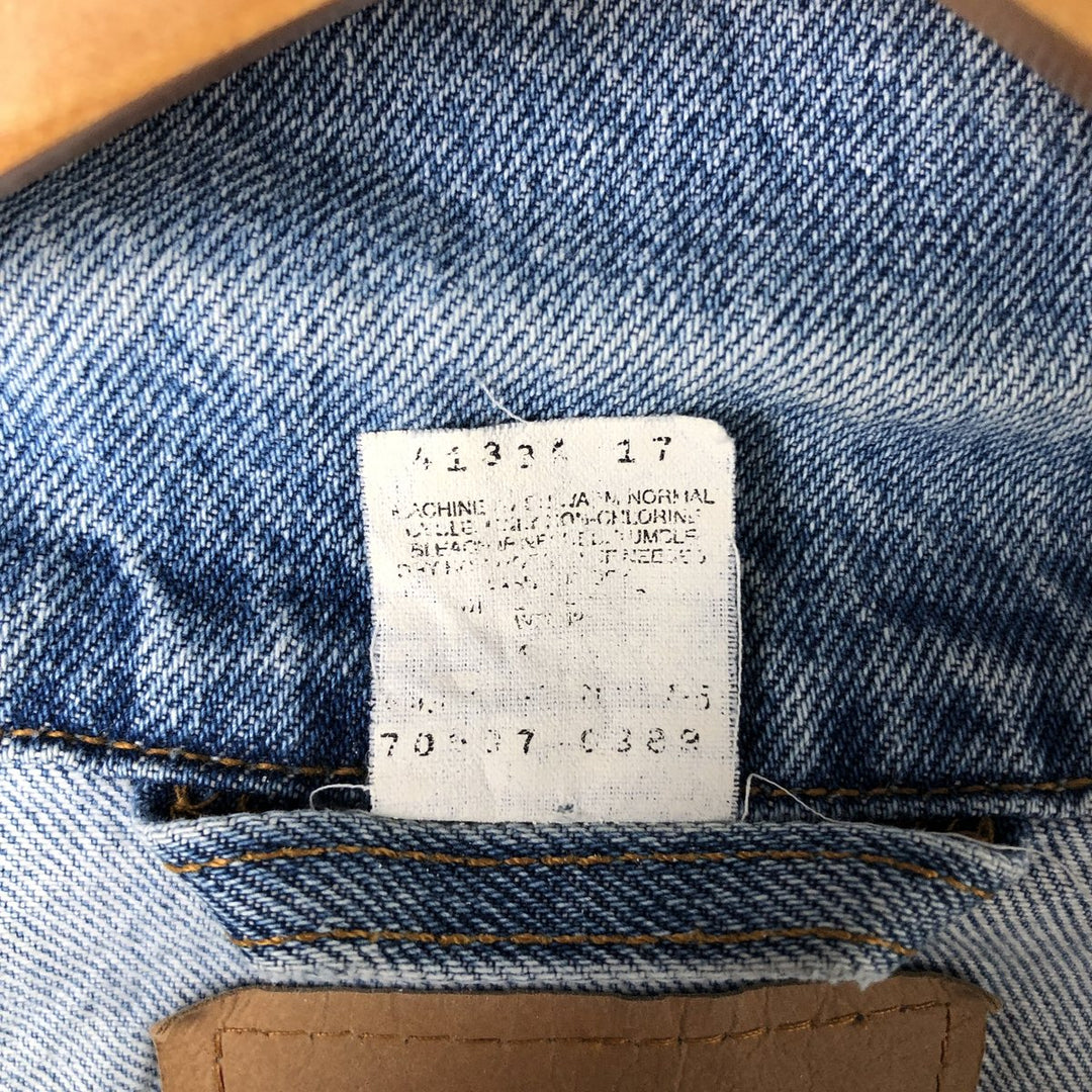 Levi's denim jacket, denim jacket, men's size XL unclear blue type Vintage Second Hand