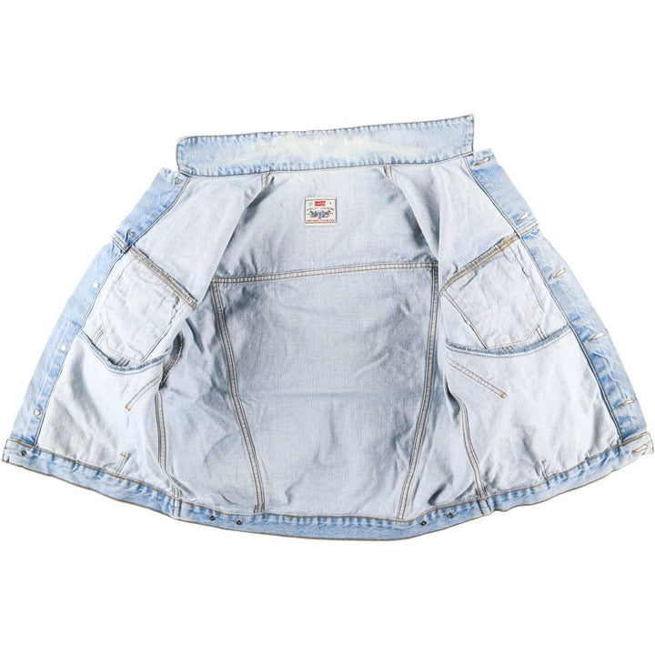 90'S Levi's denim jacket, denim jacket, men's size L, vintage unclear Blue type light blue Vintage Second Hand