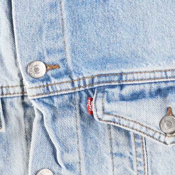 90'S Levi's denim jacket, denim jacket, men's size L, vintage unclear Blue type light blue Vintage Second Hand