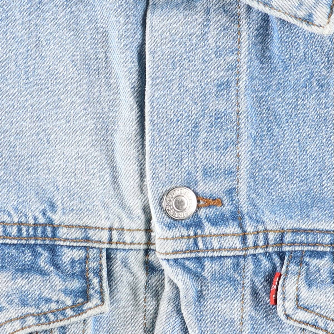 90'S Levi's denim jacket, denim jacket, men's size L, vintage unclear Blue type light blue Vintage Second Hand