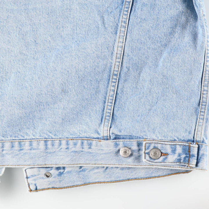 90'S Levi's denim jacket, denim jacket, men's size L, vintage unclear Blue type light blue Vintage Second Hand