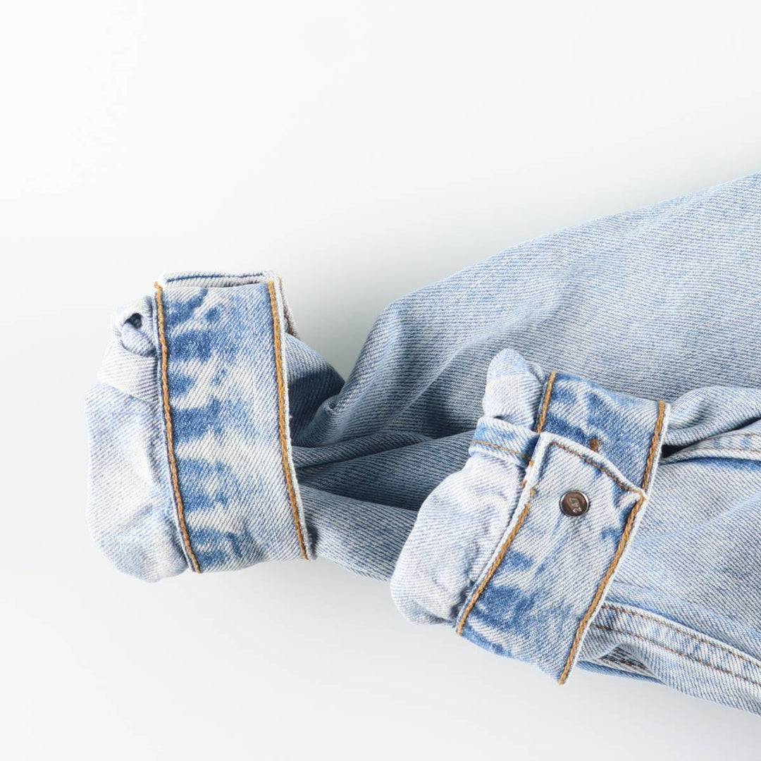 90'S Levi's denim jacket, denim jacket, men's size L, vintage unclear Blue type light blue Vintage Second Hand