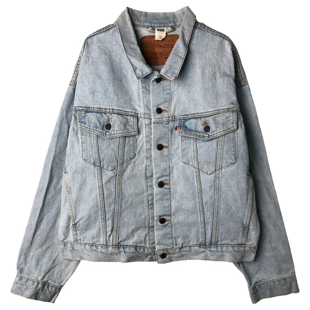 90'S Levi's 70598-4834 Denim Jacket, Men's Size L, Vintage cotton Blue type light blue Vintage Second Hand