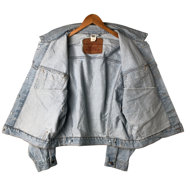 90'S Levi's 70598-4834 Denim Jacket, Men's Size L, Vintage cotton Blue type light blue Vintage Second Hand
