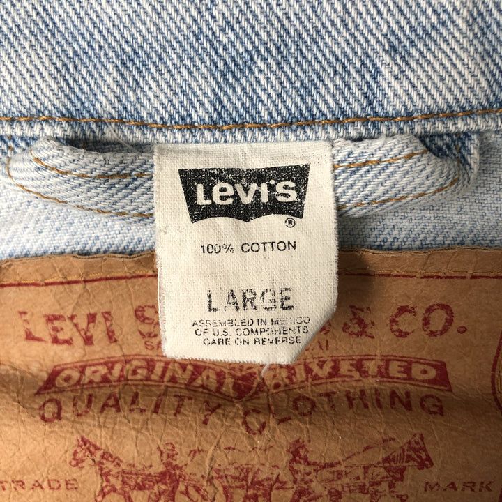 90'S Levi's 70598-4834 Denim Jacket, Men's Size L, Vintage cotton Blue type light blue Vintage Second Hand