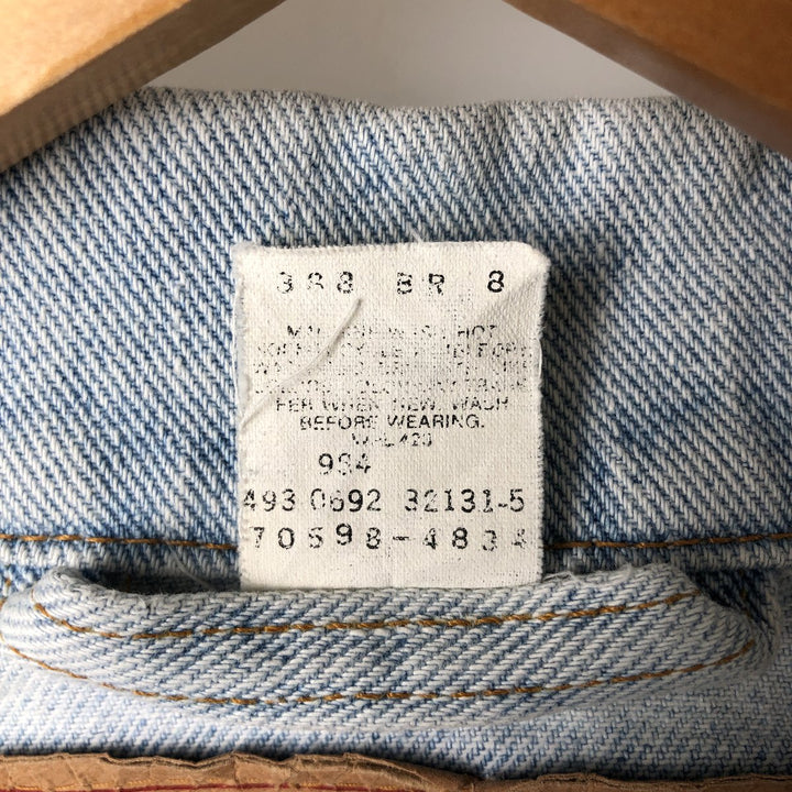 90'S Levi's 70598-4834 Denim Jacket, Men's Size L, Vintage cotton Blue type light blue Vintage Second Hand