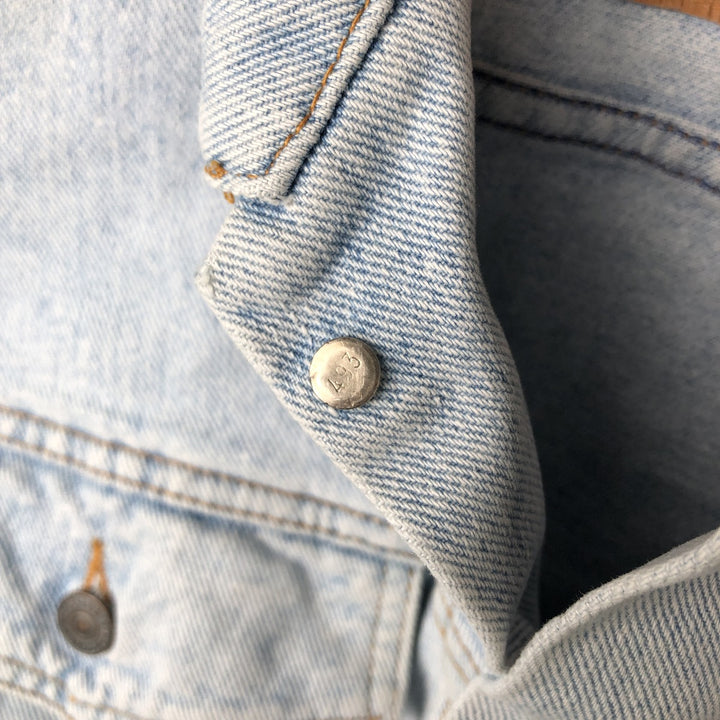 90'S Levi's 70598-4834 Denim Jacket, Men's Size L, Vintage cotton Blue type light blue Vintage Second Hand