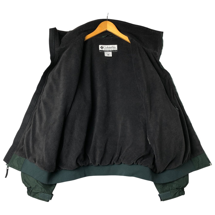 00'S Columbia padded jacket, puffer jacket, men's XL size Nylon dark green Vintage Second Hand
