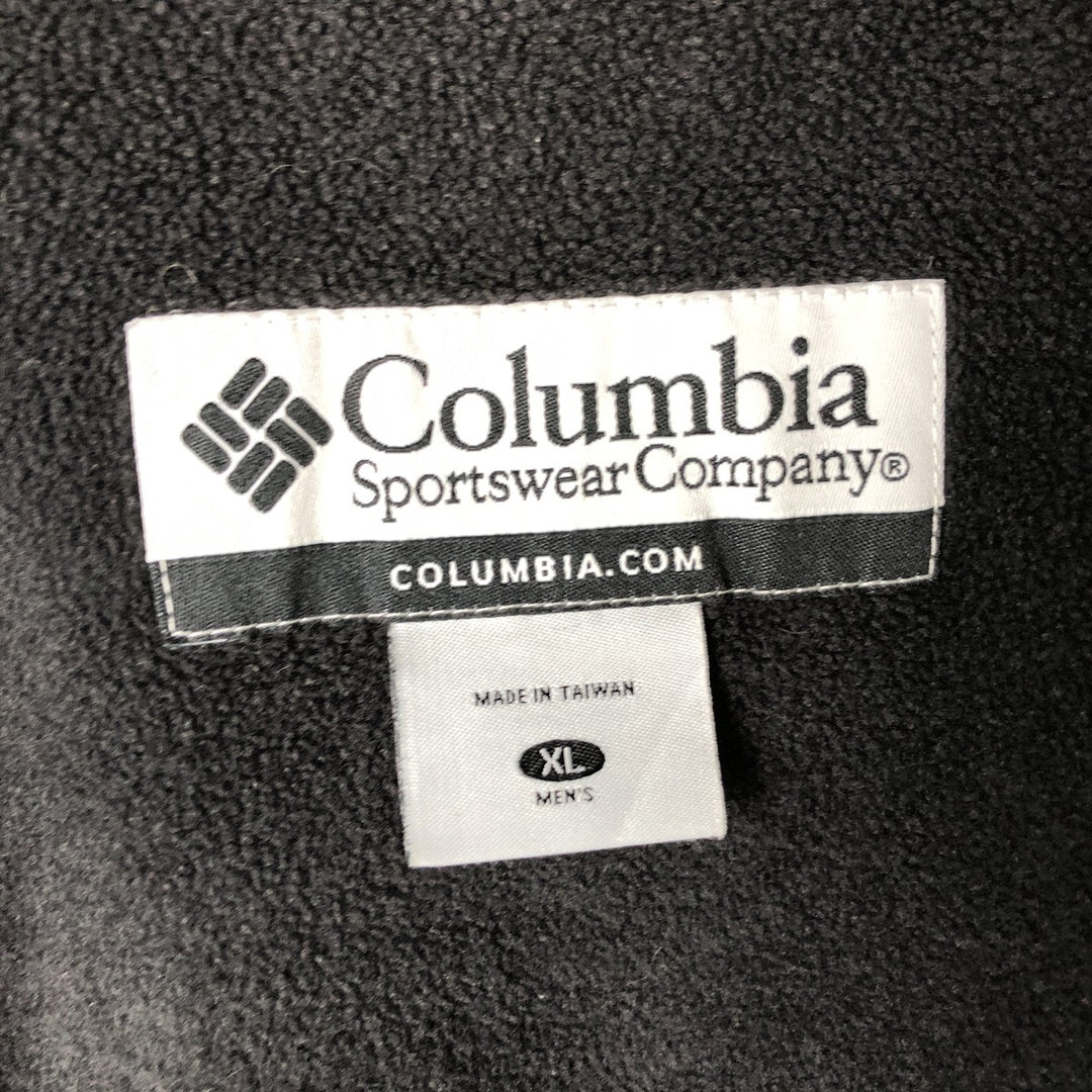 00'S Columbia padded jacket, puffer jacket, men's XL size Nylon dark green Vintage Second Hand