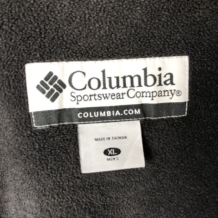 00'S Columbia padded jacket, puffer jacket, men's XL size Nylon dark green Vintage Second Hand