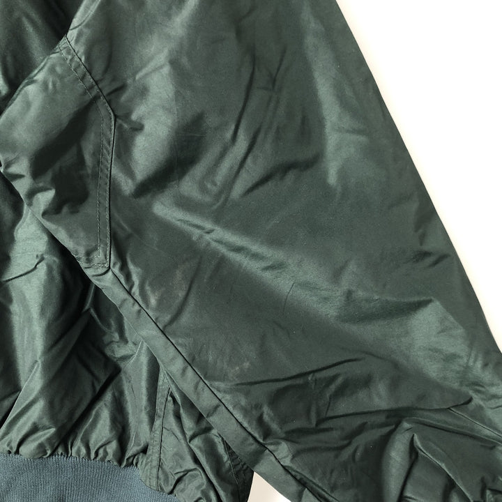 00'S Columbia padded jacket, puffer jacket, men's XL size Nylon dark green Vintage Second Hand