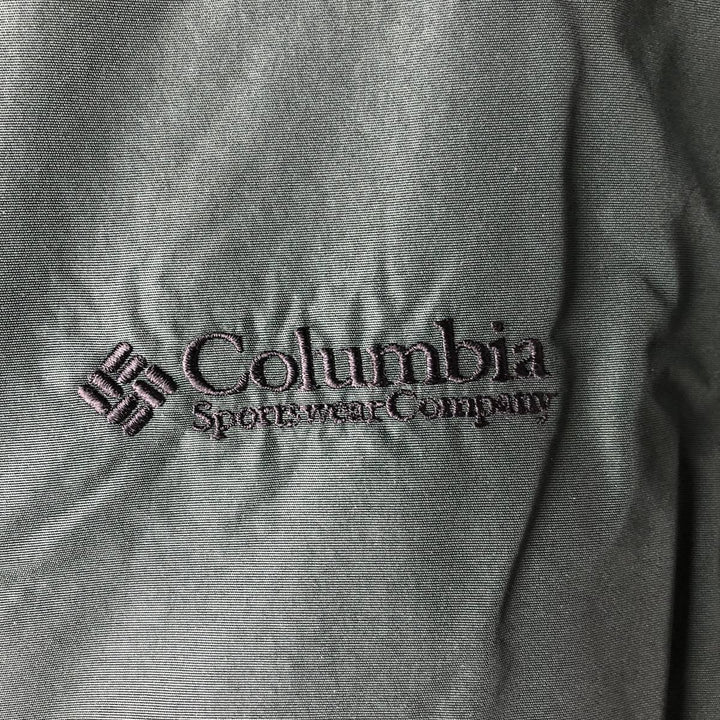 00'S Columbia padded jacket, puffer jacket, men's XL size Nylon dark green Vintage Second Hand