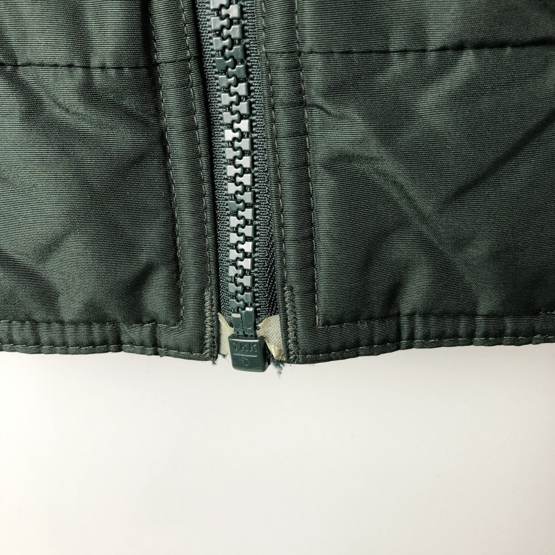 00'S Columbia padded jacket, puffer jacket, men's XL size Nylon dark green Vintage Second Hand