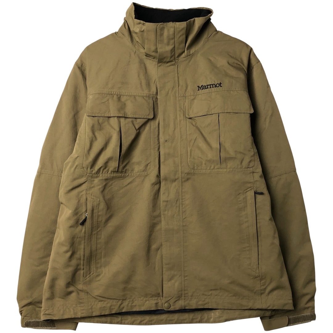 Marmot Mountain Jacket, Shell Jacket, Men's XL Nylon Khaki type Vintage Second Hand