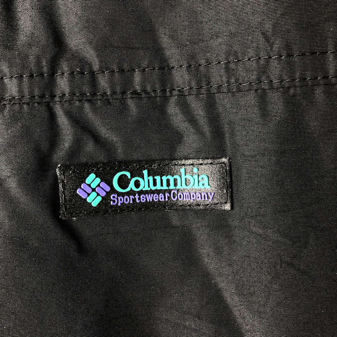 90'S Columbia White Tag Padded Puffer Jacket, Men's Size L, Vintage Nylon black type Vintage Second Hand