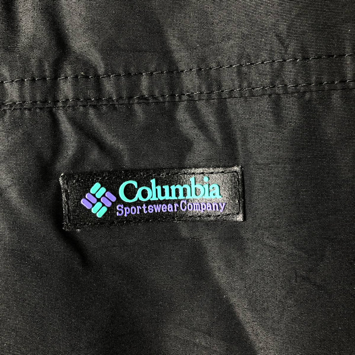 90'S Columbia White Tag Padded Puffer Jacket, Men's Size L, Vintage Nylon black type Vintage Second Hand