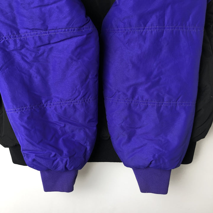90'S Columbia White Tag Padded Puffer Jacket, Men's Size L, Vintage Nylon black type Vintage Second Hand