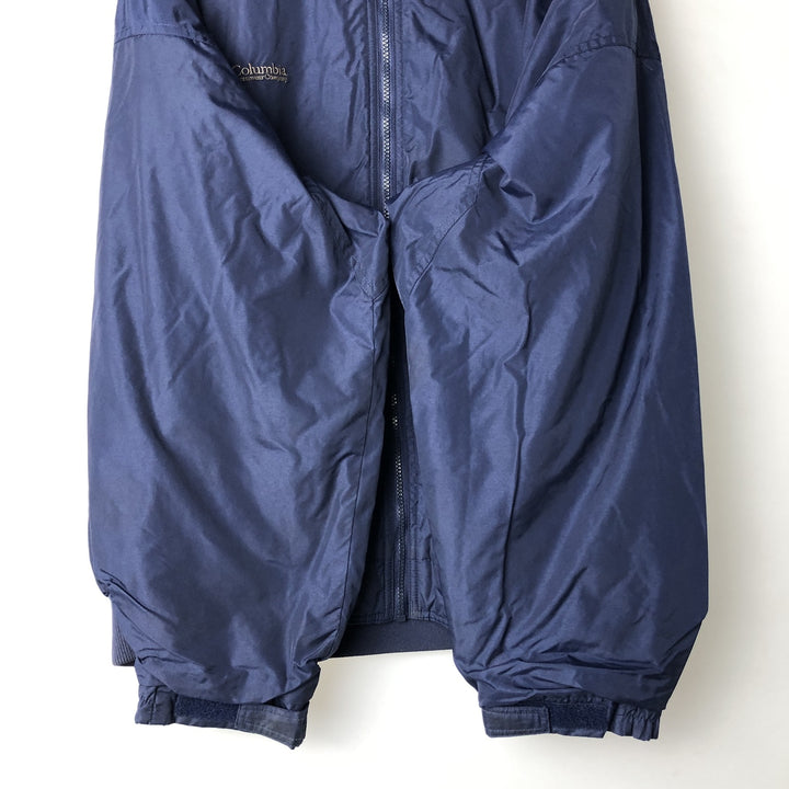 90s-00'S Columbia Men's XL Padded Puffer Jacket unclear navy blue type Vintage Second Hand