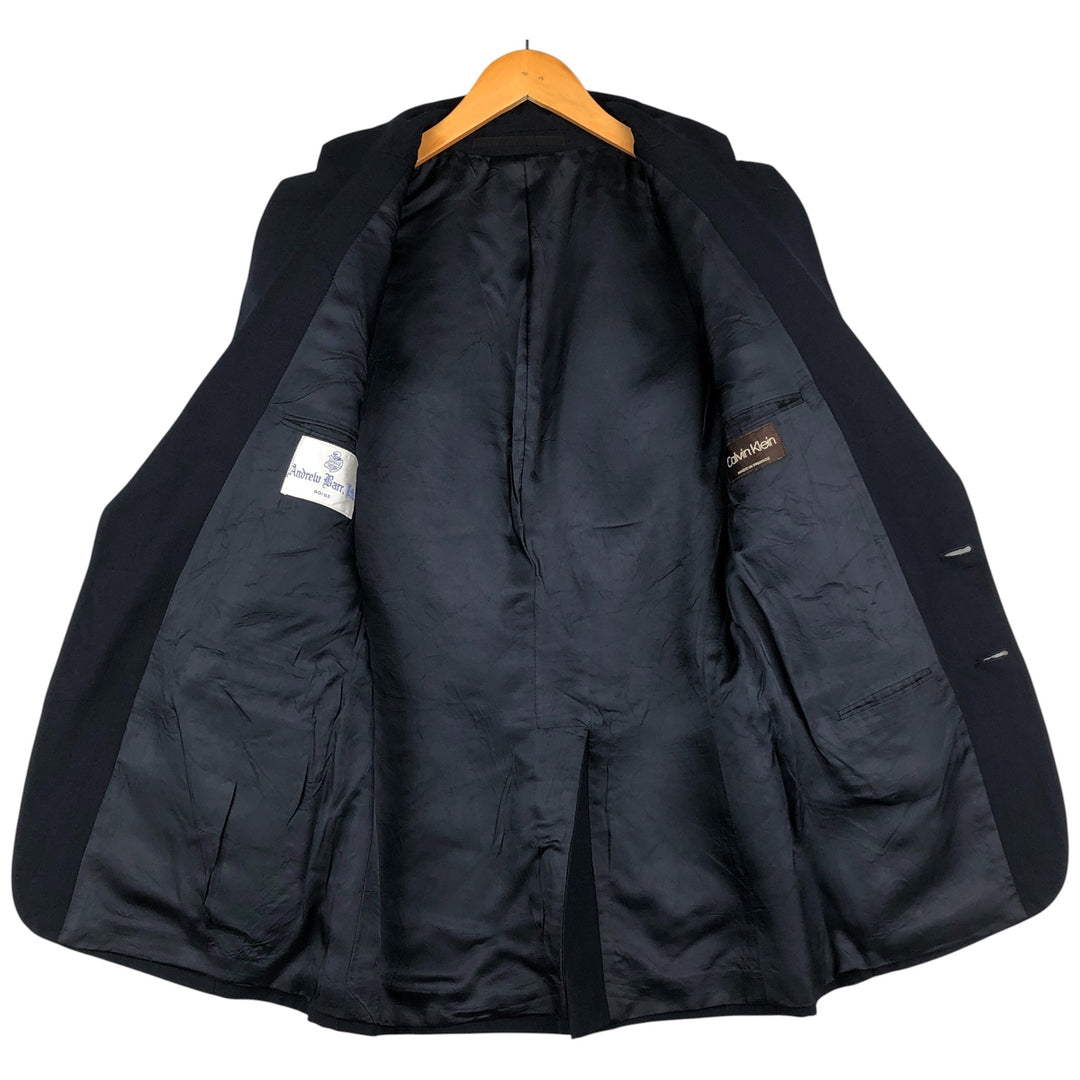 Calvin Klein tailored jacket, made in France, men's size S unclear navy blue type Vintage Second Hand