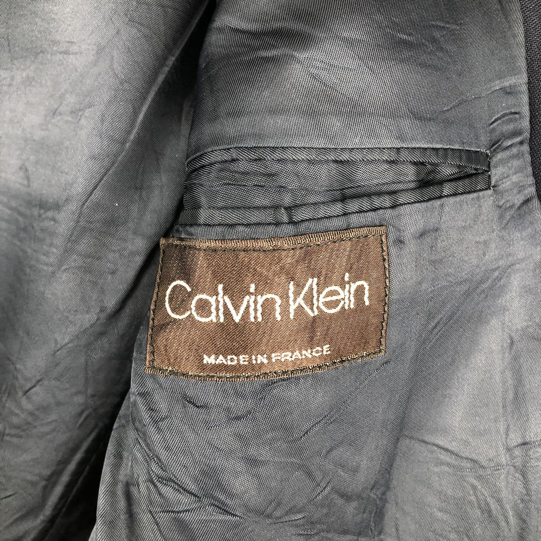 Calvin Klein tailored jacket, made in France, men's size S unclear navy blue type Vintage Second Hand