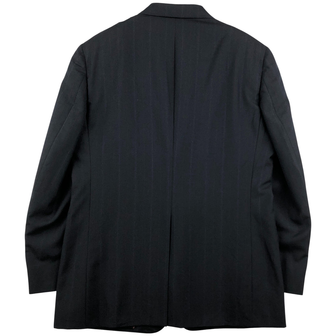 HART SCHAFFNER and MARX Stripe Pattern Tailored Jacket, Made in USA, Men's Size Medium unclear navy blue type Vintage Second Hand