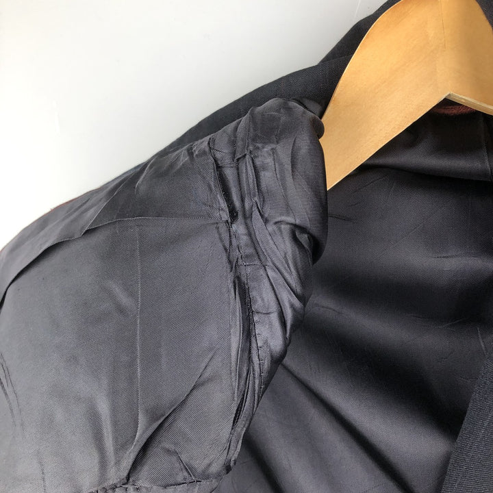HART SCHAFFNER and MARX Stripe Pattern Tailored Jacket, Made in USA, Men's Size Medium unclear navy blue type Vintage Second Hand