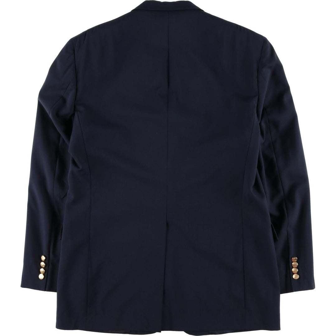 Vintage HART SCHAFFNER and MARX Navy Blazer, Tailored Jacket, Made in USA, Men's Size L wool navy blue type Vintage Second Hand