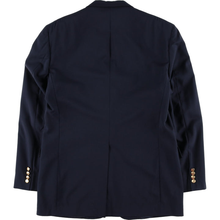 Vintage HART SCHAFFNER and MARX Navy Blazer, Tailored Jacket, Made in USA, Men's Size L wool navy blue type Vintage Second Hand