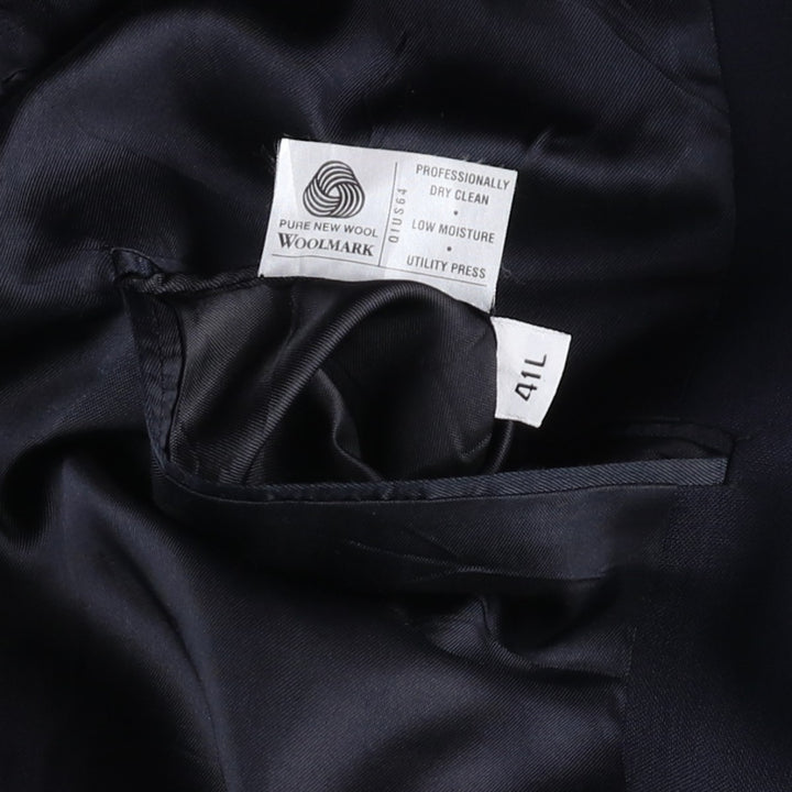 Vintage HART SCHAFFNER and MARX Navy Blazer, Tailored Jacket, Made in USA, Men's Size L wool navy blue type Vintage Second Hand