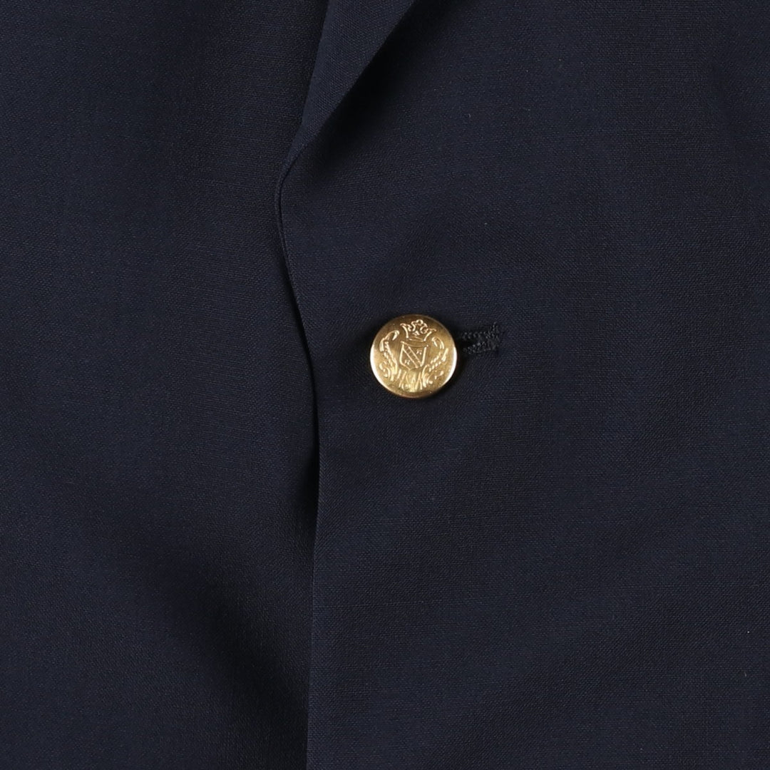 Vintage HART SCHAFFNER and MARX Navy Blazer, Tailored Jacket, Made in USA, Men's Size L wool navy blue type Vintage Second Hand