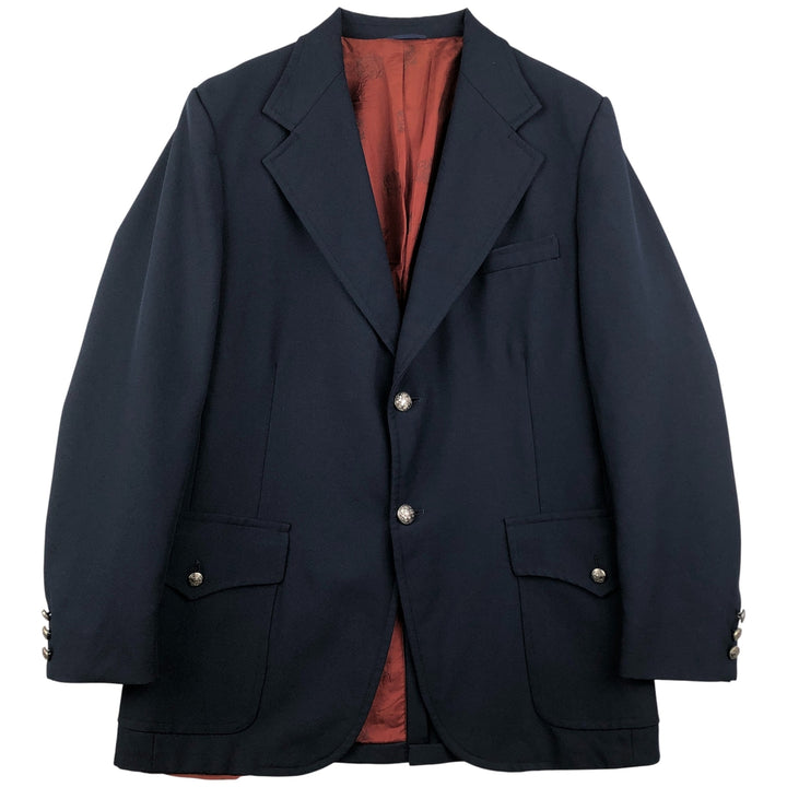JCPenney TOWNCRAFT tailored jacket, men's size M unclear navy blue type Vintage Second Hand