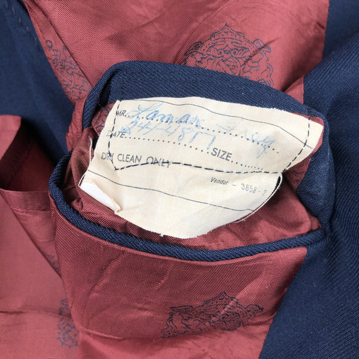 JCPenney TOWNCRAFT tailored jacket, men's size M unclear navy blue type Vintage Second Hand