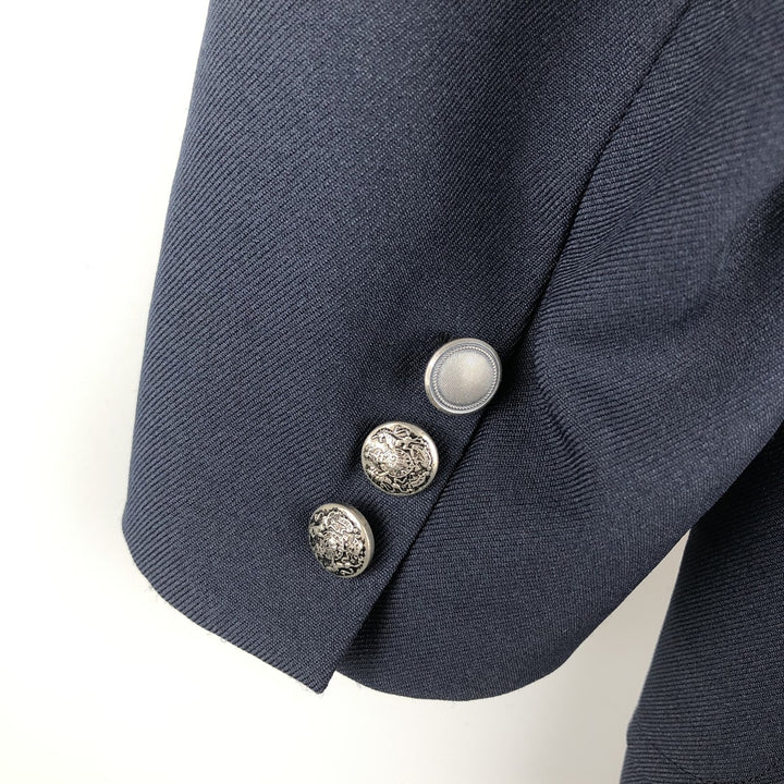 JCPenney TOWNCRAFT tailored jacket, men's size M unclear navy blue type Vintage Second Hand