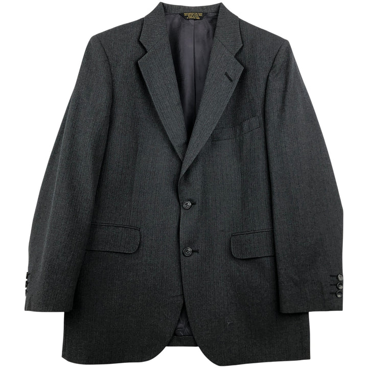 Anderson Little Strathmore Striped Wool Tailored Jacket, Made in USA, Men's Size Small wool gray type Vintage Second Hand