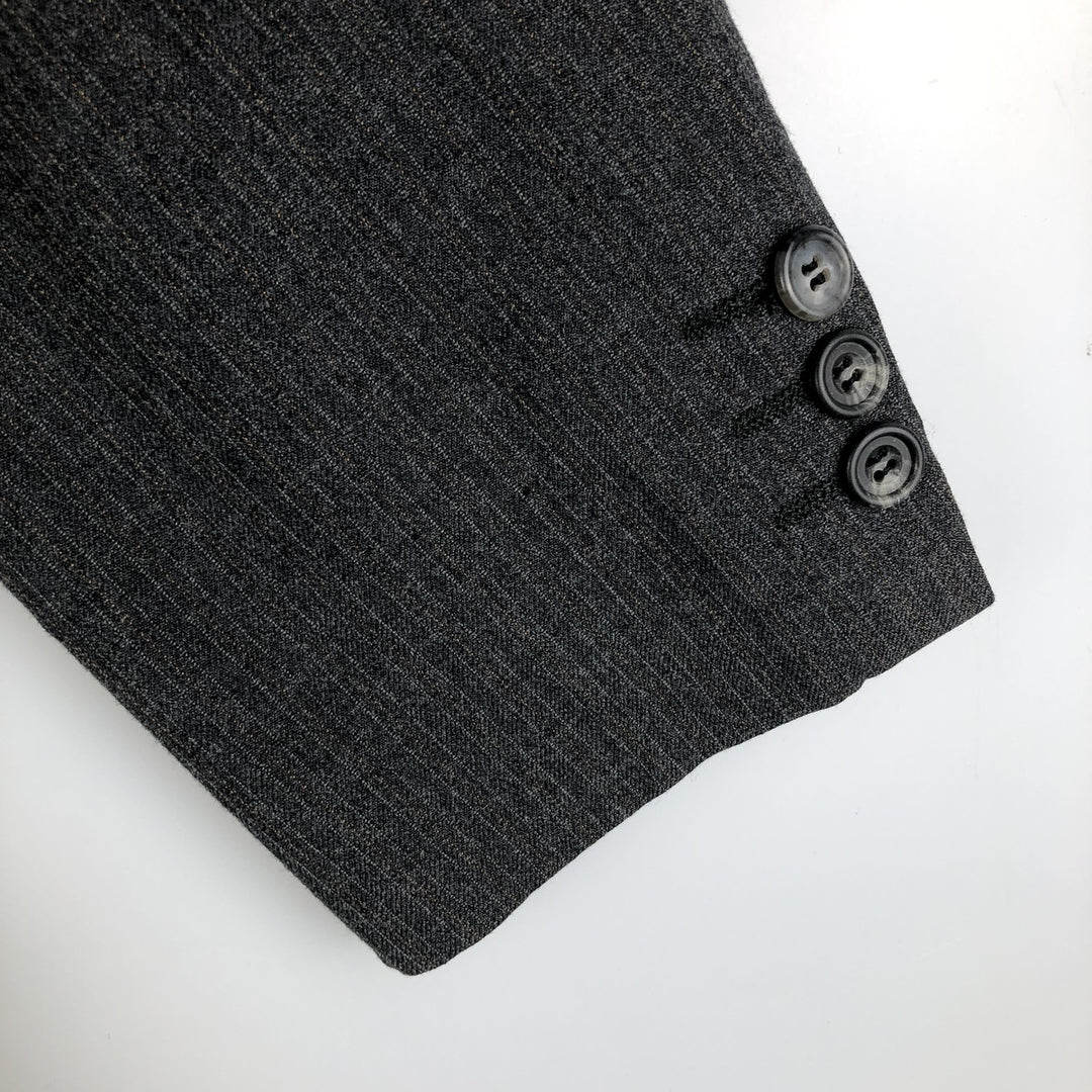 Anderson Little Strathmore Striped Wool Tailored Jacket, Made in USA, Men's Size Small wool gray type Vintage Second Hand
