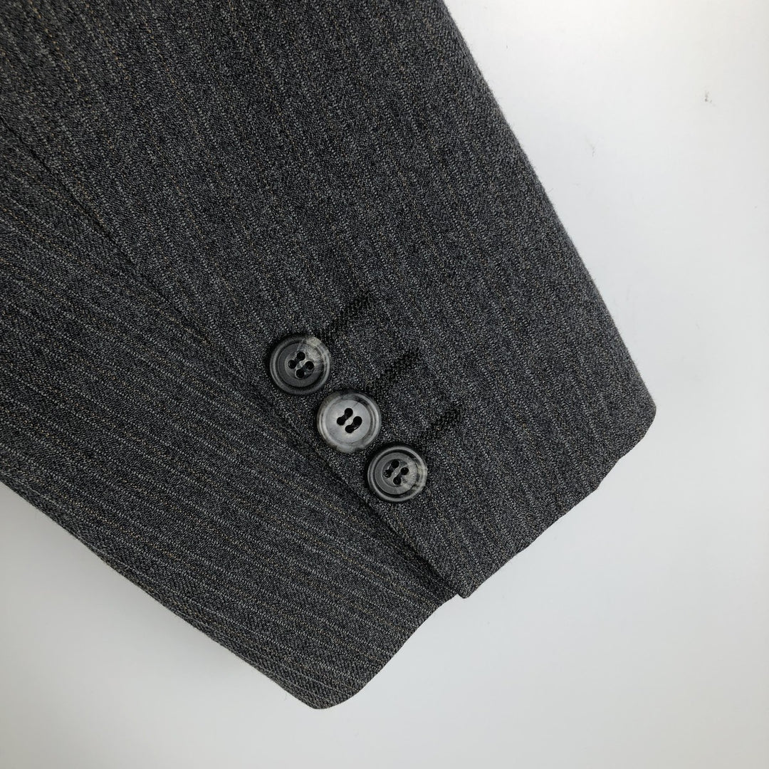 Anderson Little Strathmore Striped Wool Tailored Jacket, Made in USA, Men's Size Small wool gray type Vintage Second Hand