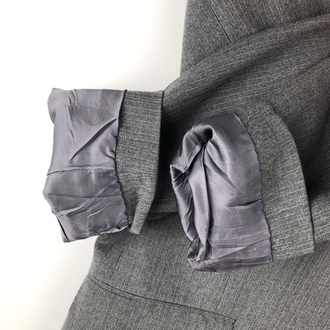 Anderson Little Strathmore Striped Wool Tailored Jacket, Made in USA, Men's Size Small wool gray type Vintage Second Hand
