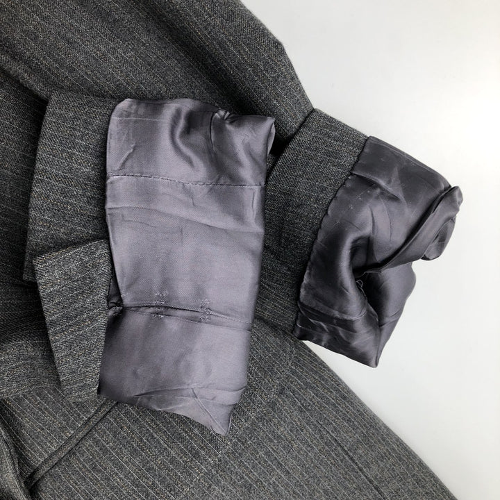 Anderson Little Strathmore Striped Wool Tailored Jacket, Made in USA, Men's Size Small wool gray type Vintage Second Hand