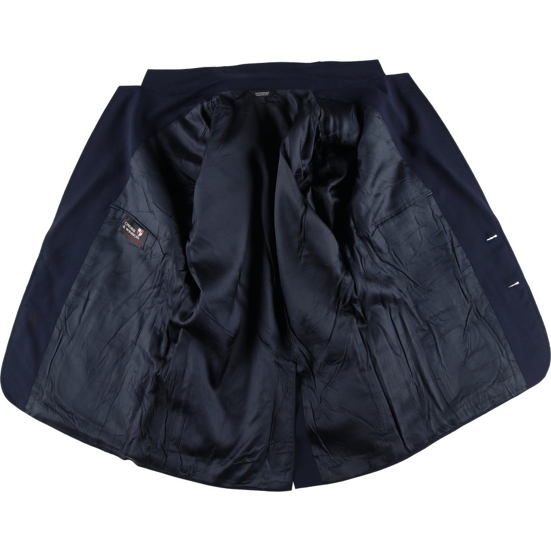 CROSS and WINSOR Navy Blazer, Tailored Jacket, Made in USA, Men's Size L unclear navy blue type Vintage Second Hand