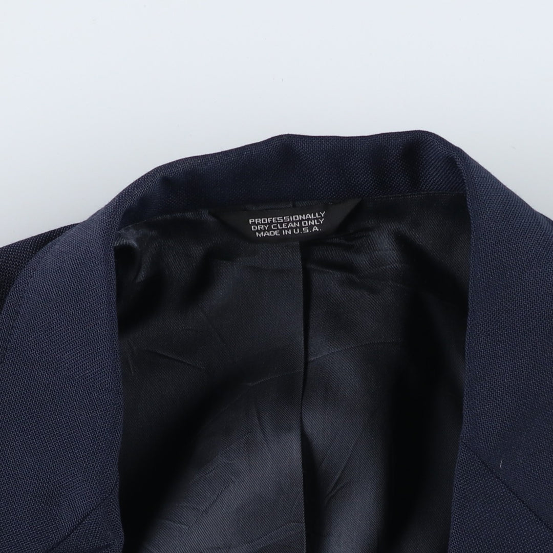 CROSS and WINSOR Navy Blazer, Tailored Jacket, Made in USA, Men's Size L unclear navy blue type Vintage Second Hand