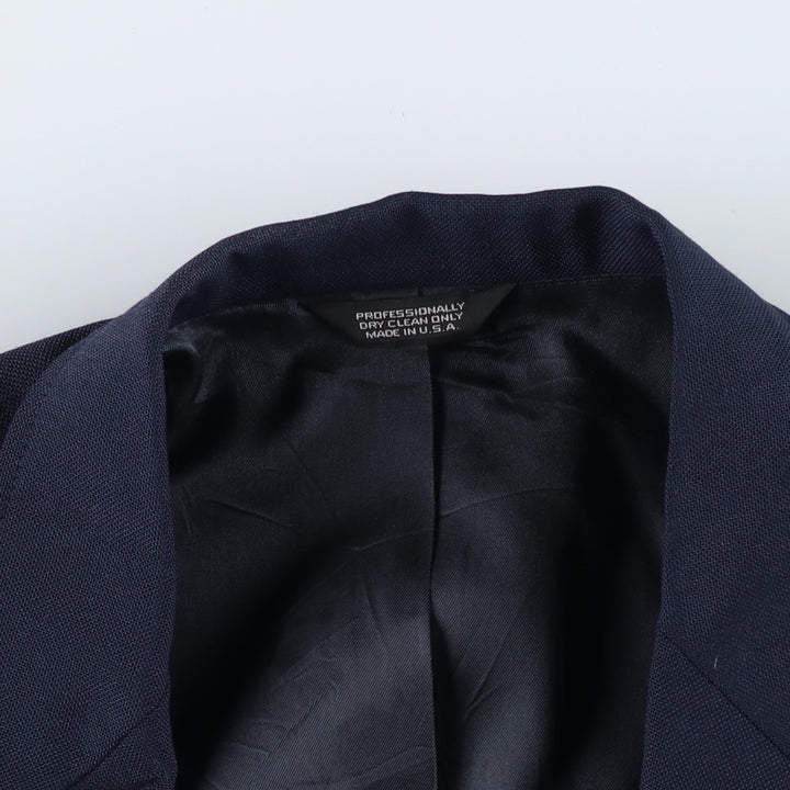 CROSS and WINSOR Navy Blazer, Tailored Jacket, Made in USA, Men's Size L unclear navy blue type Vintage Second Hand