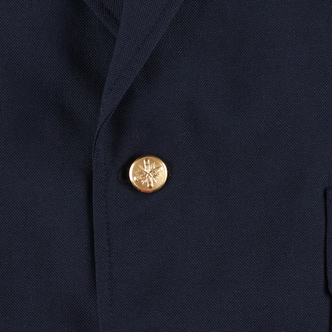 CROSS and WINSOR Navy Blazer, Tailored Jacket, Made in USA, Men's Size L unclear navy blue type Vintage Second Hand