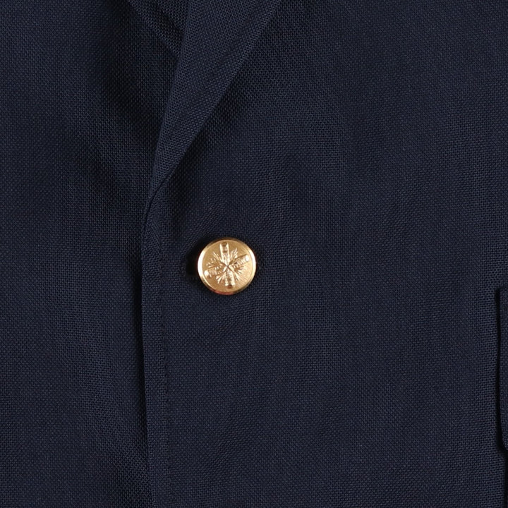 CROSS and WINSOR Navy Blazer, Tailored Jacket, Made in USA, Men's Size L unclear navy blue type Vintage Second Hand
