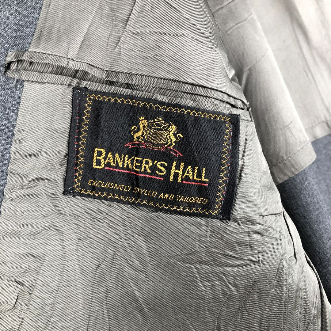 BANKER'S HALL Tailored Jacket, Made in USA, Men's Size M unclear gray type Vintage Second Hand