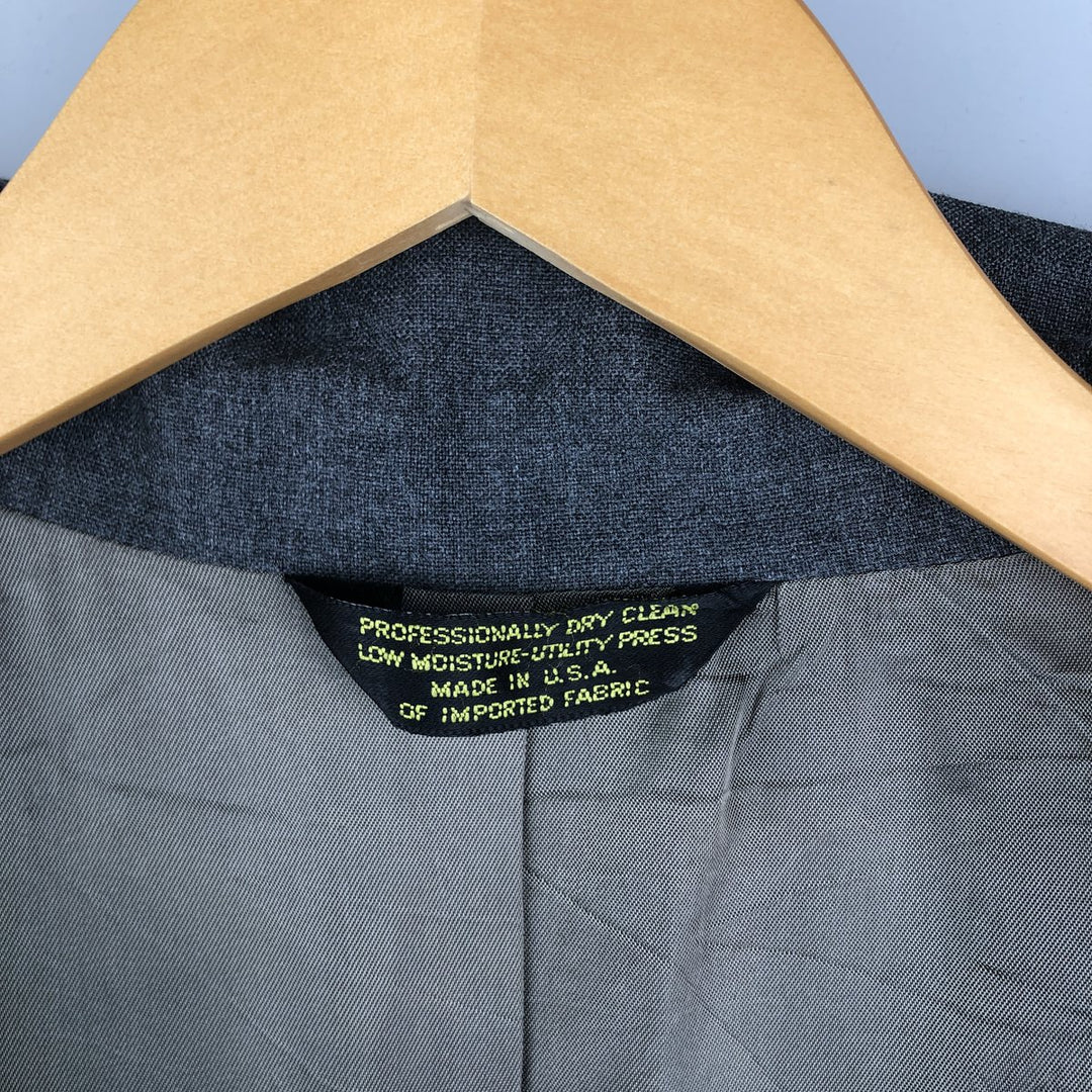 BANKER'S HALL Tailored Jacket, Made in USA, Men's Size M unclear gray type Vintage Second Hand