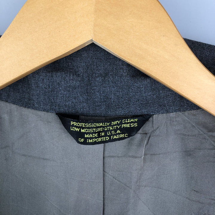 BANKER'S HALL Tailored Jacket, Made in USA, Men's Size M unclear gray type Vintage Second Hand